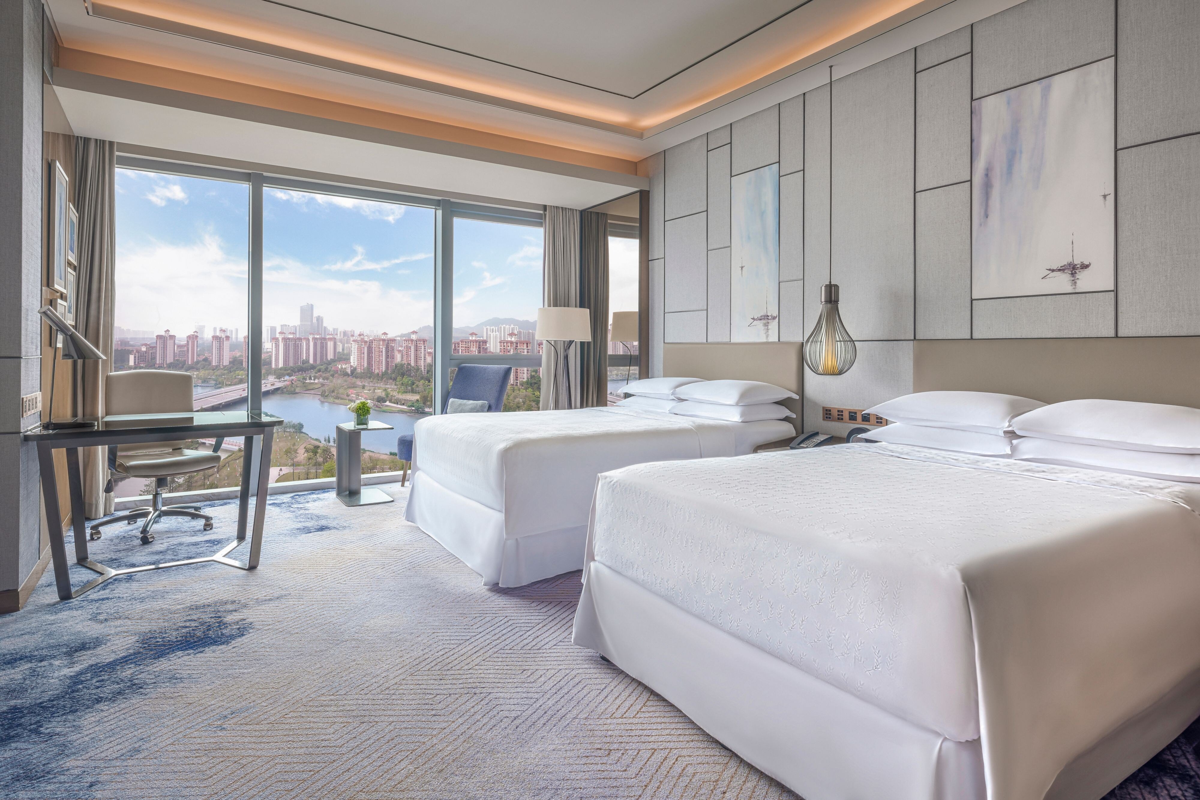 豪华河景双床房