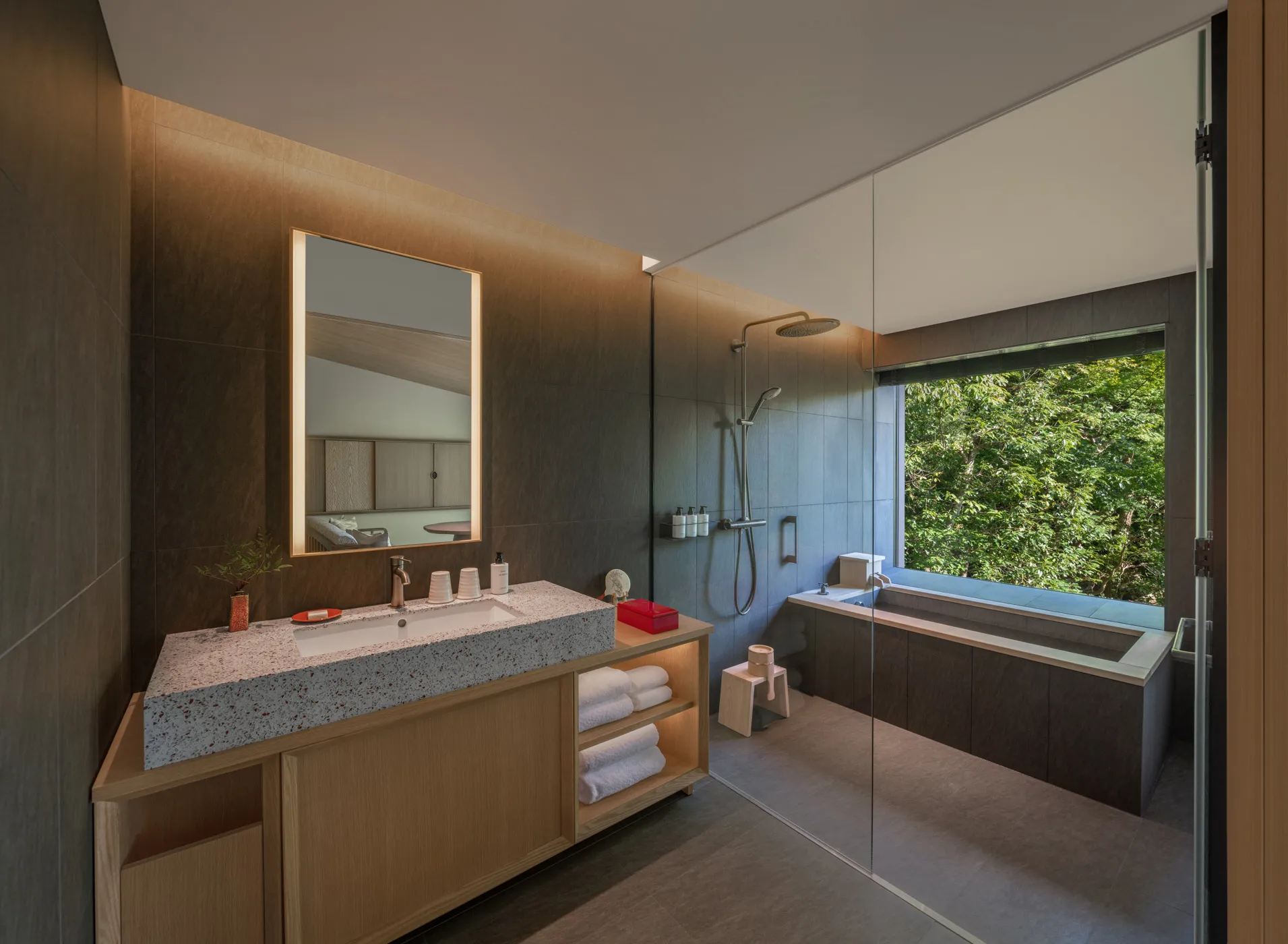 豪華雙床房（帶溫泉浴）