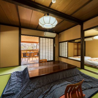 別館和室、バス付き、山の景色 飛瀬温泉　天河山荘 クーポン