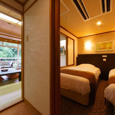 和洋式スタンダードリバービュールーム(浴室) 飯坂ホテルジュラク クーポン