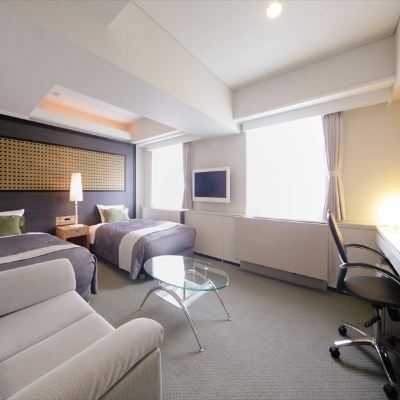 デラックスツイン バス付き-喫煙 グランパークホテルエクセル福島恵比寿 クーポン