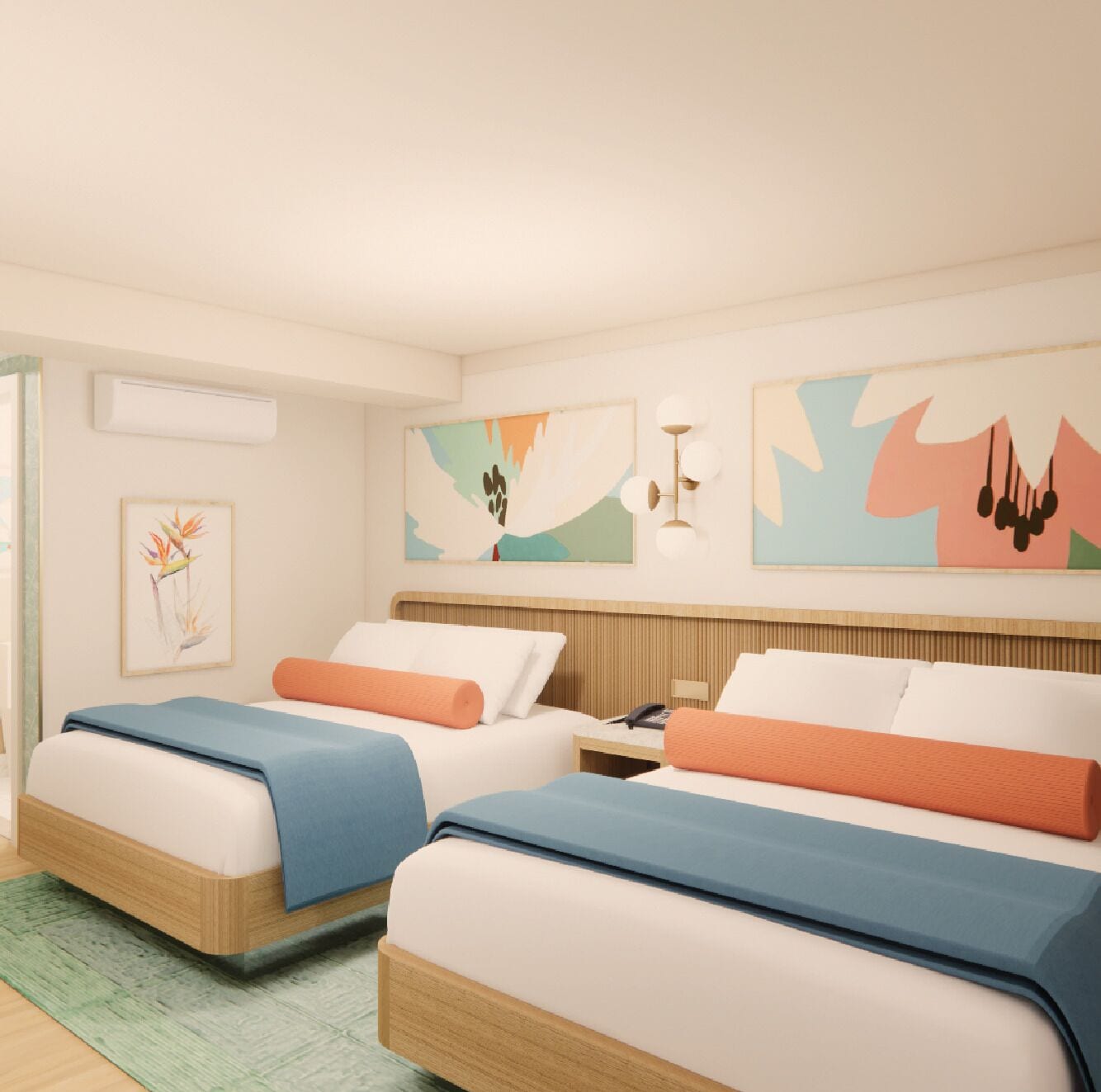 Pavilion Hotel 尊贵两张双人床房