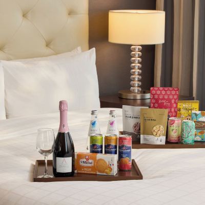 [Rose Tonight Package] Studio Premier Double + 1 Bottle Of Prosecco Rose Wine & Taste Box Oakwood Premier COEX Center Promo Code