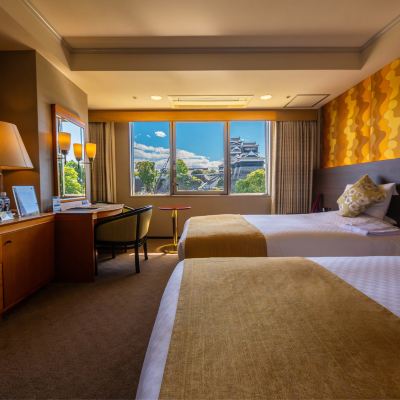 城堡景雙床房 熊本KKR酒店優惠