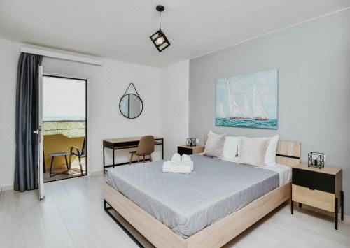 带海景的双人房