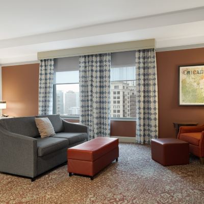 行動聽力無障礙精緻套房（帶浴缸） 芝加哥市區/華麗一英里希爾頓花園旅館優惠