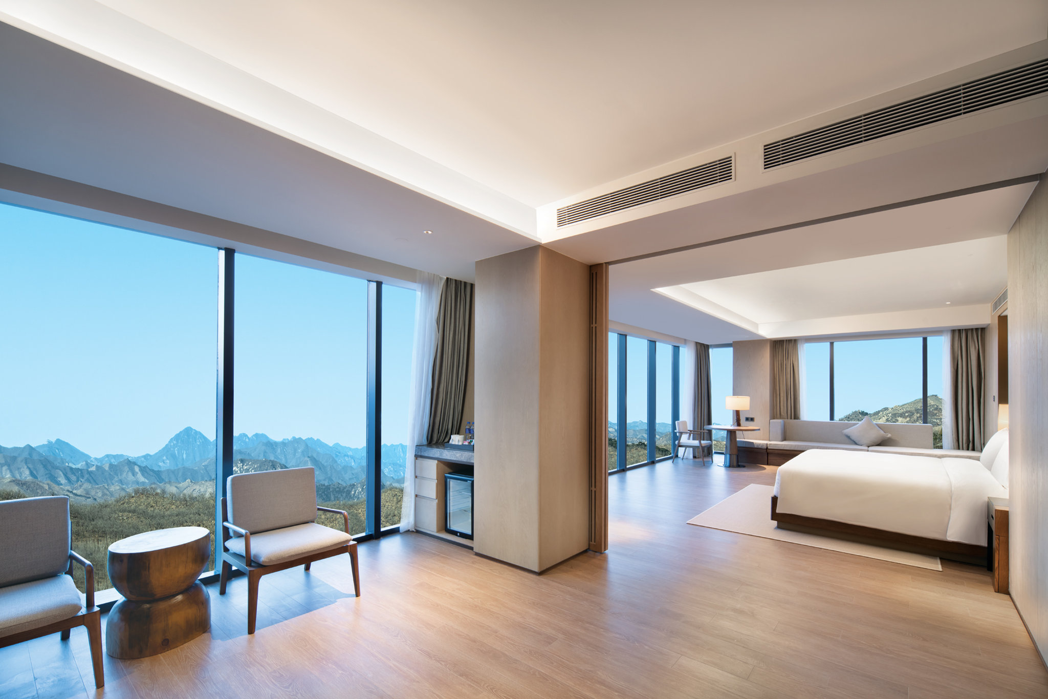 单卧私汤温泉270度景观套房