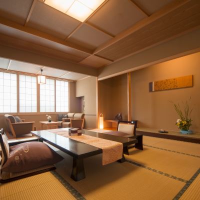 Japanese Room, Non-Smoking (High-Quality Relaxation Space [with Kiso Hinoki Bath, 12.5 Tatami + Spacious Veranda]) 【平成温泉番付】栃木県第1位　にごり湯と美食　やまの宿下藤屋 クーポン