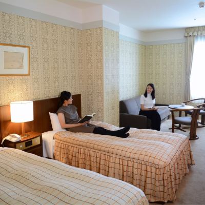 【喫煙】デラックスツイン/37平米（温泉ユニットバス付） 湯ヶ島ゴルフ倶楽部&ホテルリゾート クーポン