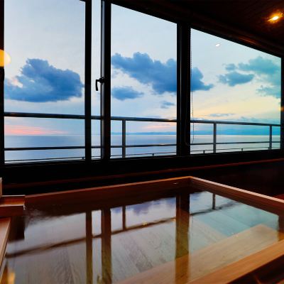 和洋式オーシャンビュールーム(浴室) 海のほてる いさば クーポン