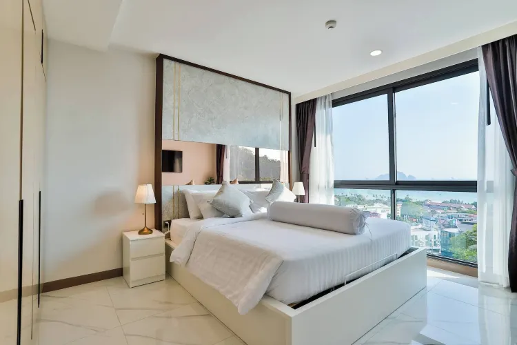 อพาร์ทเมนท์, 2 ห้องนอน, พร้อมสิ่งอำนวยความสะดวกสำหรับผู้พิการ, ระเบียง