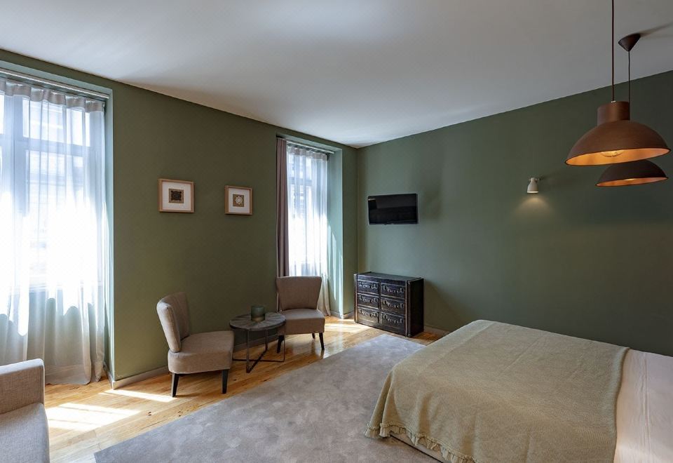 带双人床的一室公寓