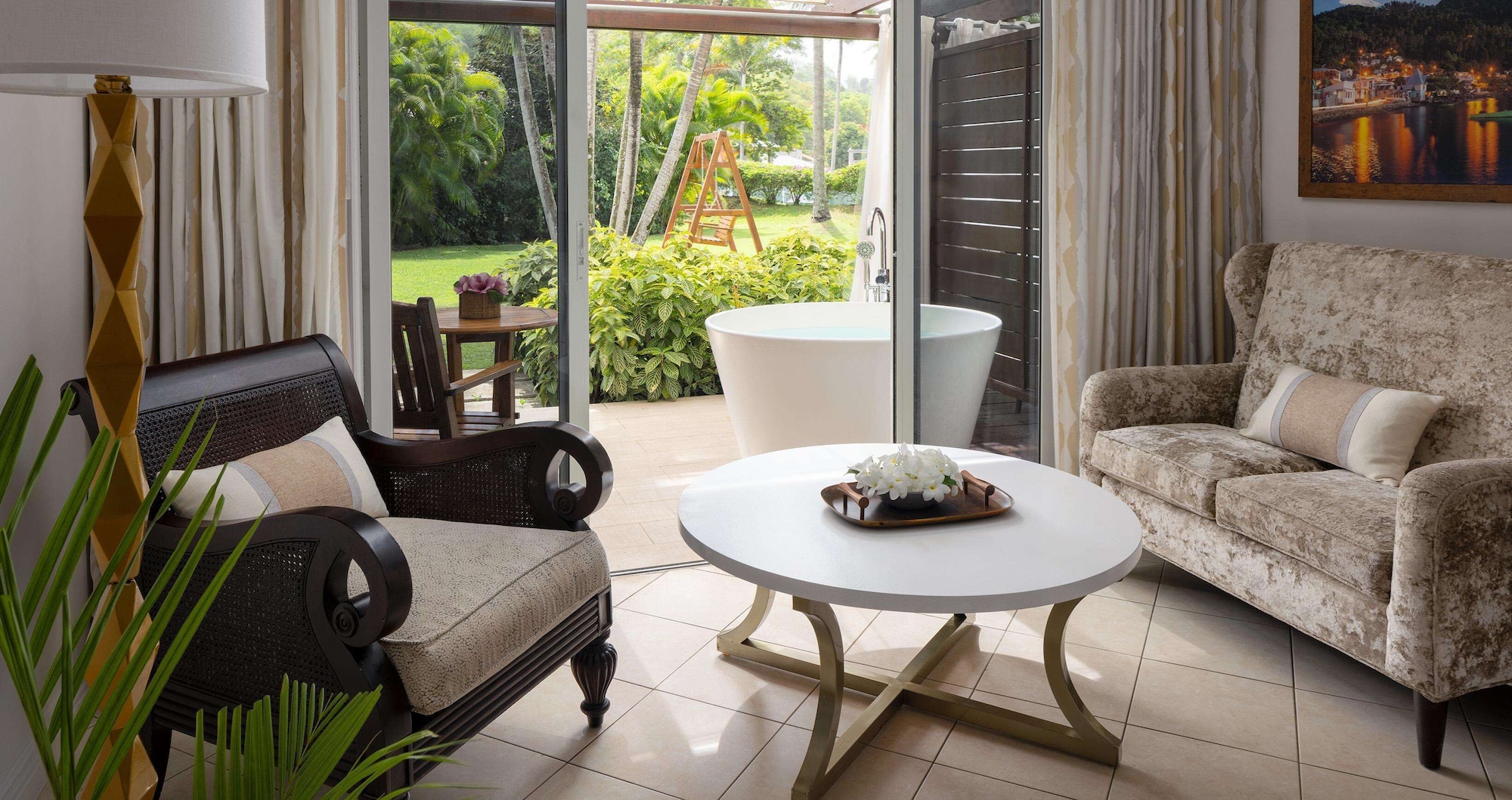 蜜月套房，一卧室，园景（蜜月圣地小型套房）