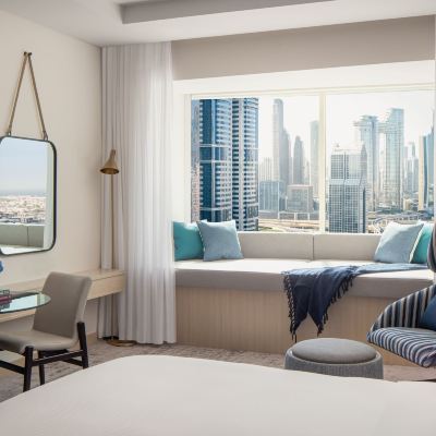 Room, 1 King Bed (Window-Seat View, Newly Designed) Towers Rotana Dubai Promo Code
