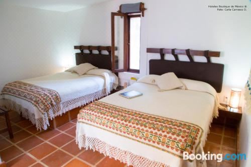 双人房配有两张双人床