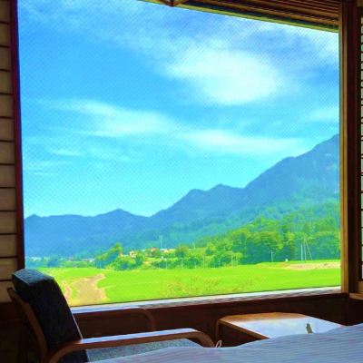 [Renovated] Japanese-Style Room With 10 Tatami Mats And Twin Beds [Modern] [Japanese Room] [Twin Room] [Non-Smoking] [Mountain View] 笹倉温泉　龍雲荘 クーポン