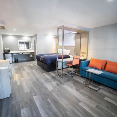 Deluxe King Room with Sofa Bed - Non-Smoking Travelodge by Wyndham Whittier Promo Code