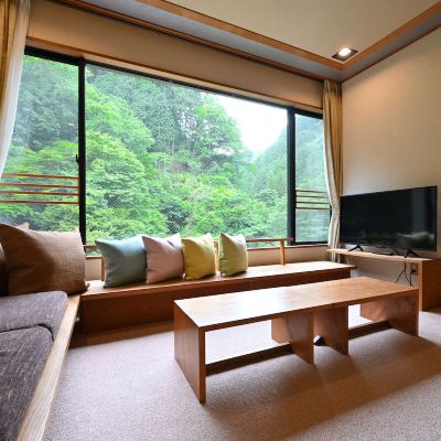 和洋式マウンテンビュールーム(浴室) 名栗温泉　大松閣 クーポン