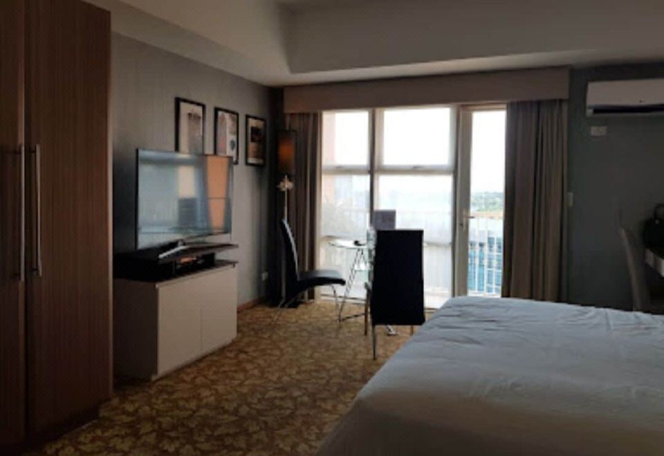 奢華公寓， 1 張特大床， 城市景觀， 塔樓