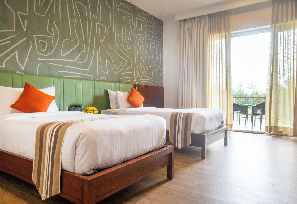 俱乐部双床房， 2 张单人床