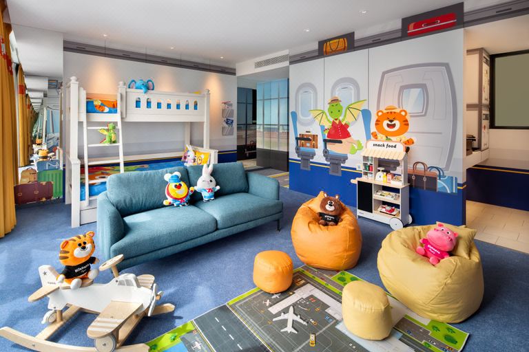 Kidztopia家庭主題房可使用酒廊