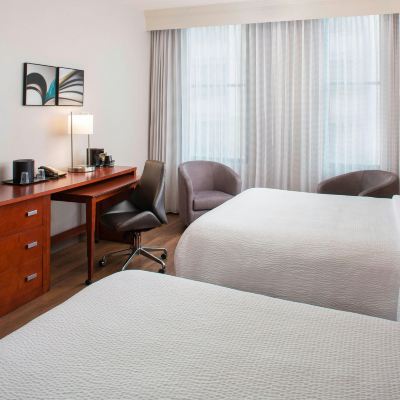 2 Queen Beds, Street View, Hearing Accessible Courtyard by Marriott New Orleans Downtown Near the French Quarter Promo Code