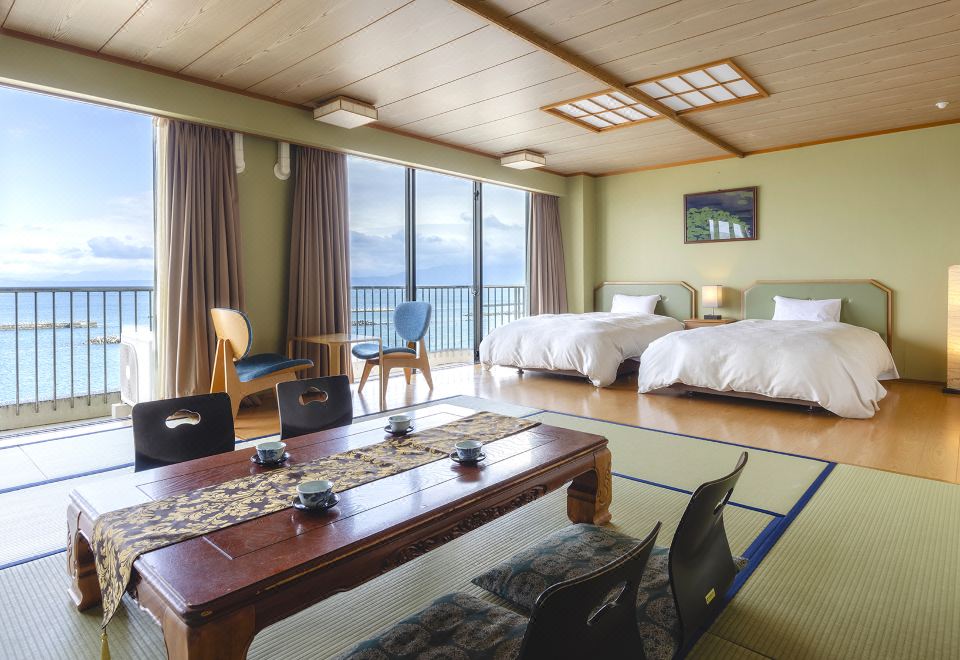 和洋式房 无烟 （海景 精选和洋式房 / 12榻榻米+12平方米）