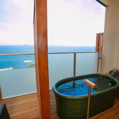 オーシャンビューツインルーム(浴室) 石鏡第一ホテル神倶良 クーポン