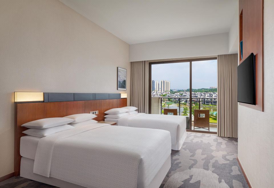 云景泡池露臺雙床房