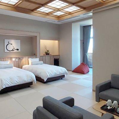 和洋折衷スタイルマウンテンビュースイートルーム(禁煙) いこいの村ヘリテイジ美の山 クーポン