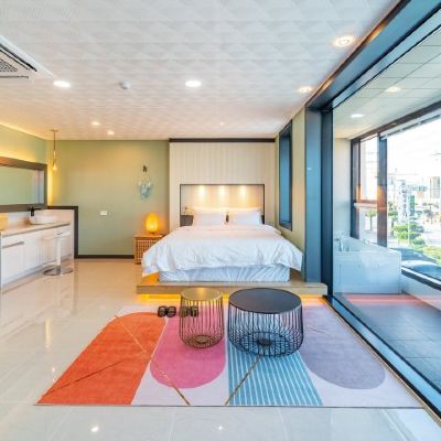 브루스 룸 (월풀 욕조, 안마의자) Sokcho CN Blue Pension 쿠폰