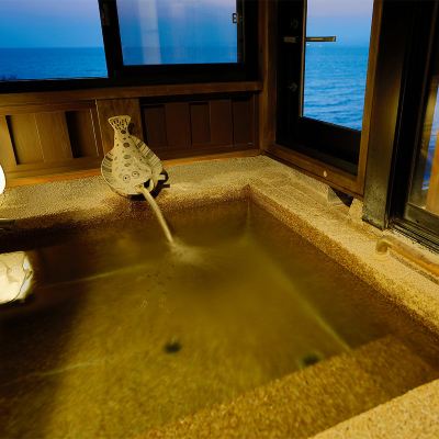 和風オーシャンビュールーム(浴室) 海のほてる いさば クーポン