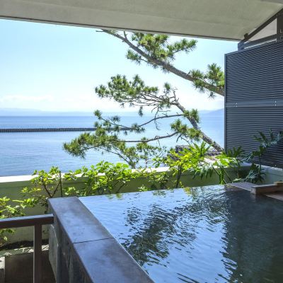 新館ツイン露天風呂付きオーシャンビュー 指宿温泉夫婦露天風呂の宿 吟松 クーポン