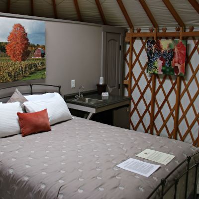 Deluxe Tent, 1 Queen Bed (Yurt3) Plum Point Lodge Promo Code