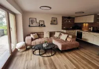 Garden view apartment with pool and children's playground