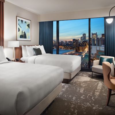 Deluxe Room, 2 Queen Beds, Accessible, Tower (Patron) Omni Boston Hotel at The Seaport Promo Code