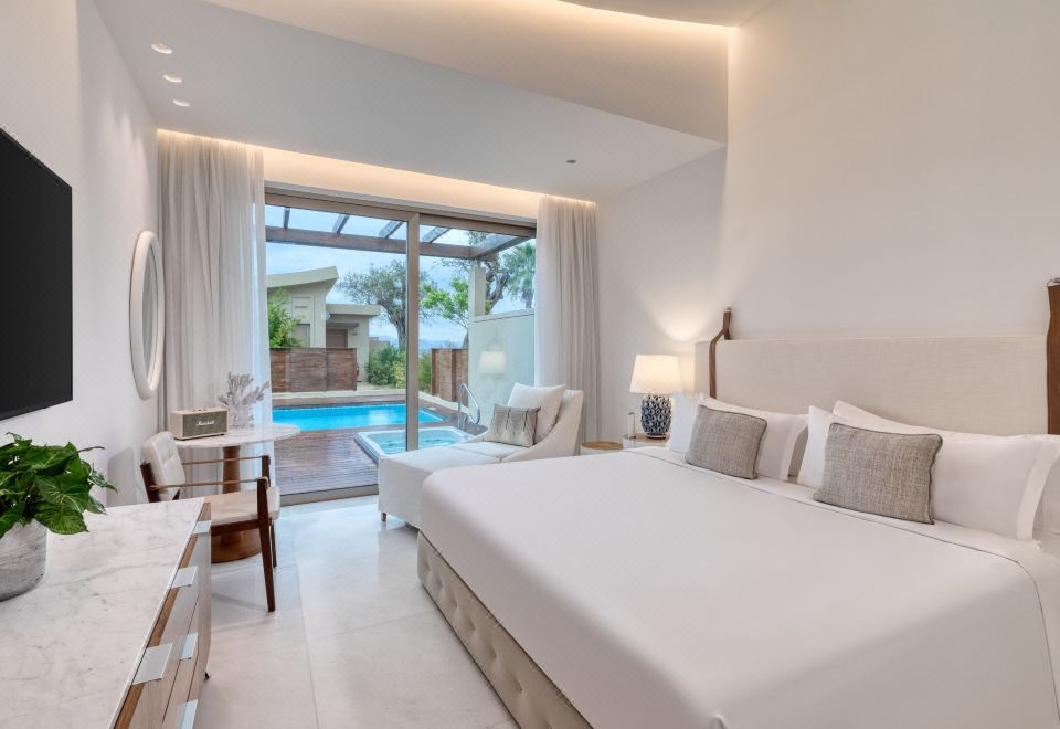 閣套房花園v，1臥室兩室套房，1特大床