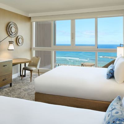 Oceanfront Room with Two Queen Beds