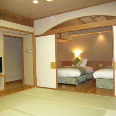 和風ルーム 広縁スペース付き (ツインベッド, 新館 花見亭) 湯けむりの里 柏屋 クーポン