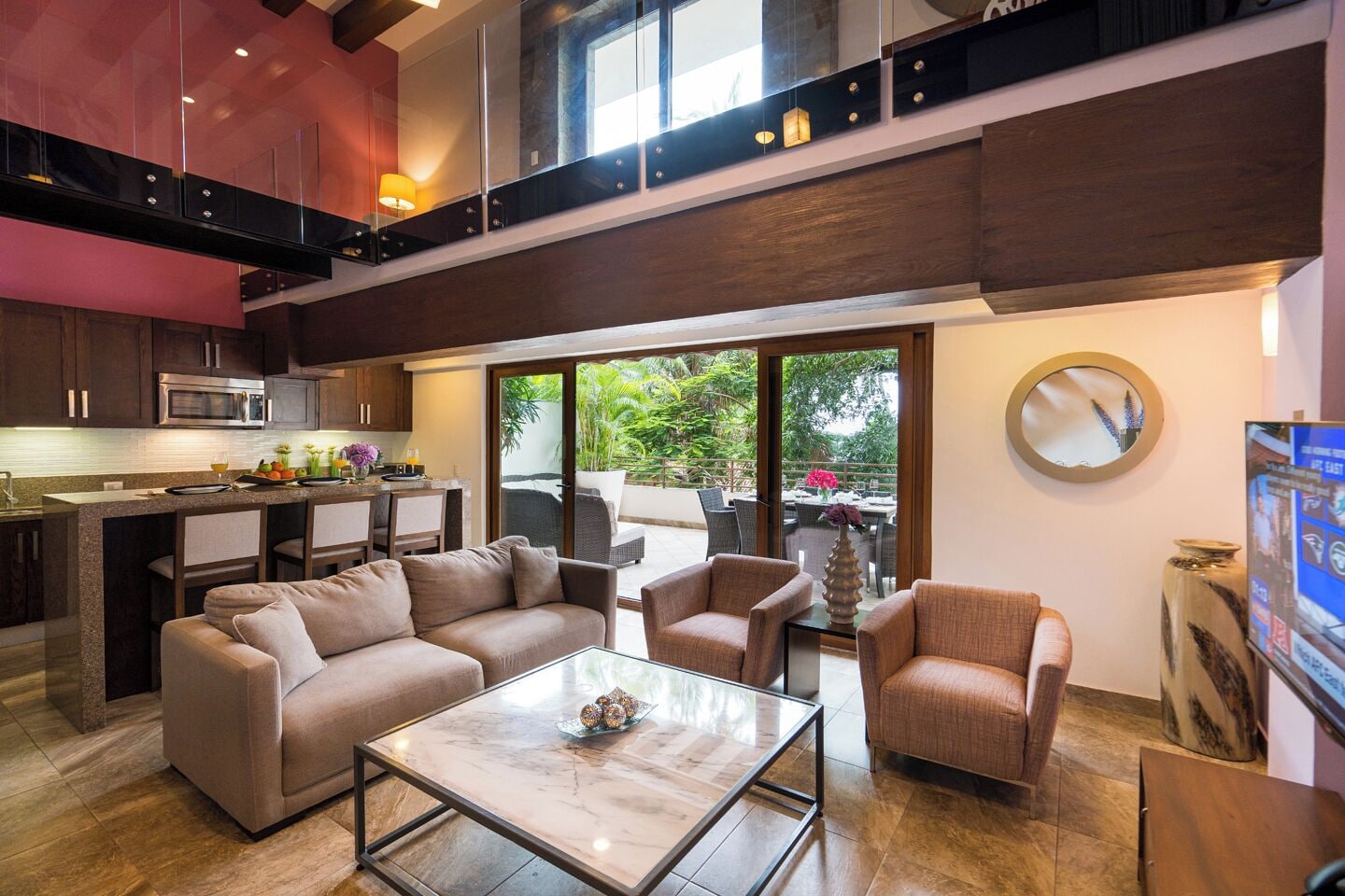 豪华阁楼，2卧室，街景