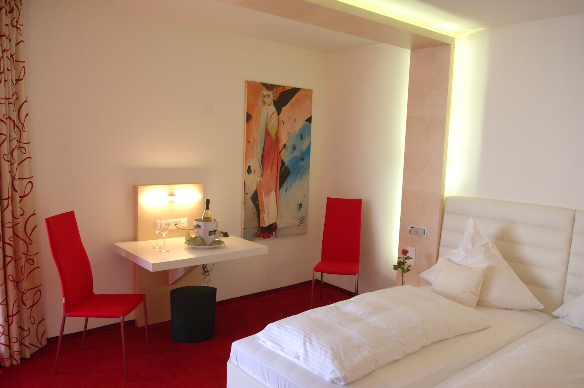 乡村风格初级套房带花园景观