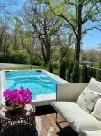 Arch View Luxury Home:Private Hottub, Pool,Sauna,Free Wine&Brkfst.5 Min from Stl