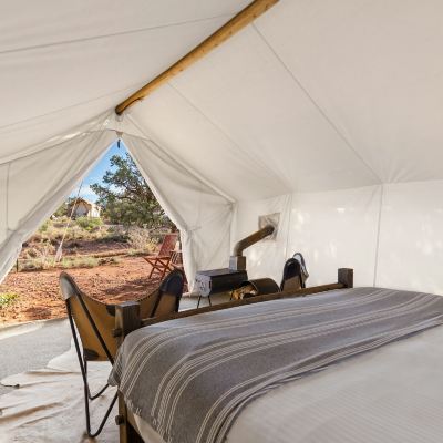 Safari Tent With One King Bed And Shared Bathroom Including Resort Fee Under Canvas Grand Canyon Promo Code
