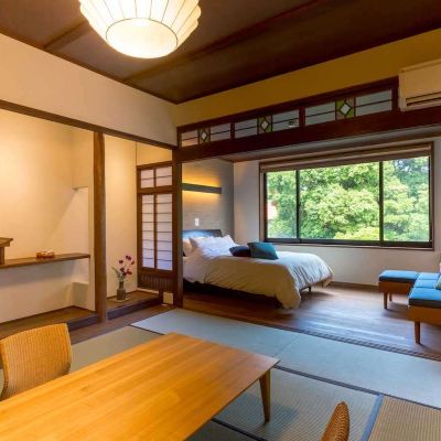 日式西式混合浴室，河景房 烏姆拉亞旅館優惠