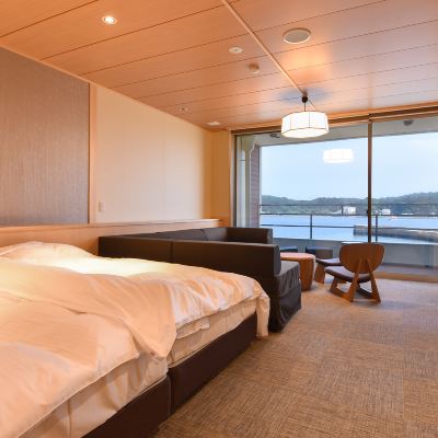 バリアフリーツイン、バス付き、海の景色 風待ちの湯福寿荘 クーポン