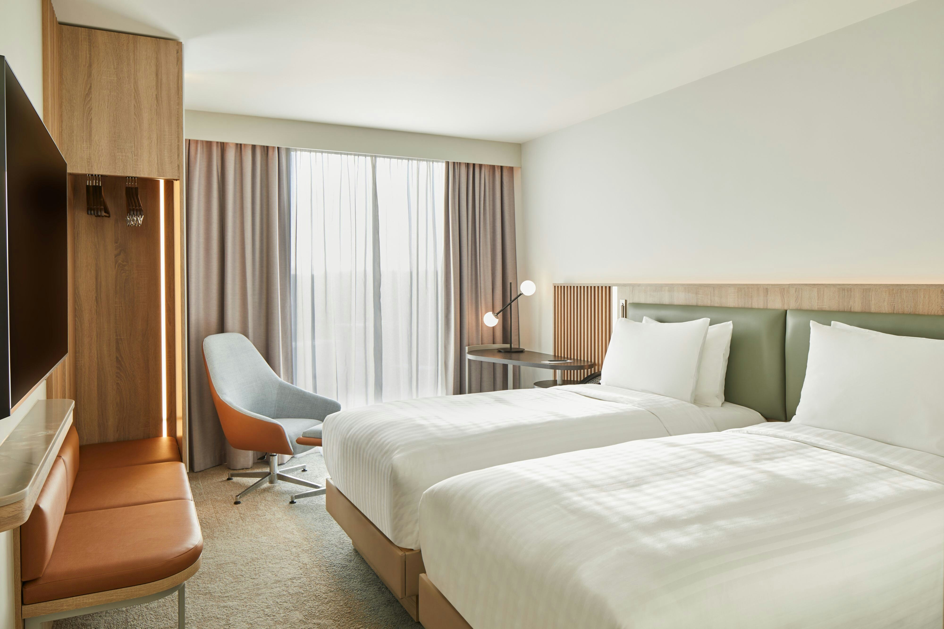 豪华 双床间， 客房， 2张单人床