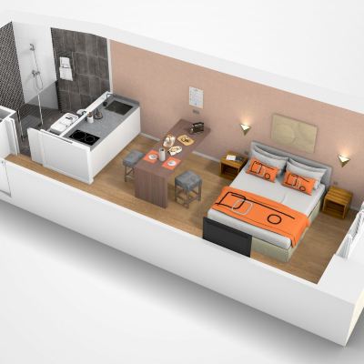 Superior Studio City View-22M2 Yuna les Halles Promo Code