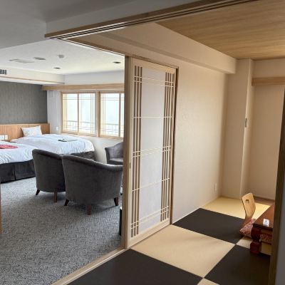 Main Building Standard Floor Junior Suite, Japanese-Western Mixed, Ocean View 虎杖浜温泉ホテル クーポン