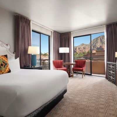 Room, 1 King Bed, Fireplace (Suncatcher | Red Rock View) The Wilde Resort & Spa Promo Code