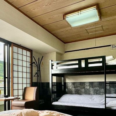 Sp34 Twin + Bunk Beds Room (No Toilet Or Bathroom / No Pets) 和モダン温泉館 湯布院あかりの宿 クーポン